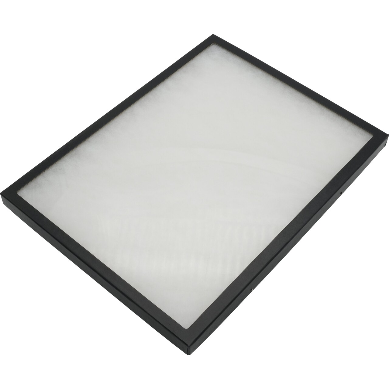 Riker Display Cases 160BK Display Frame Case with Glass Top 16" x 12" x 3/4"